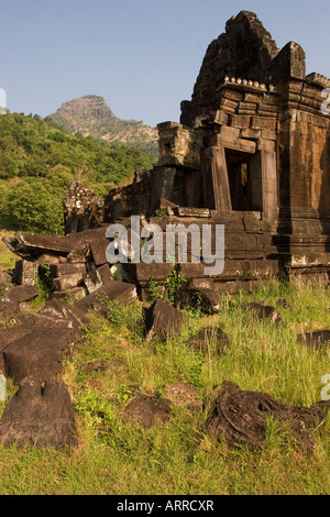 Période d'angkor ruines du temple, Champassak, Laos Banque D'Images