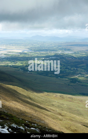 Vue de l'ensemble de la montagne Muckish Creeslough Irlande Donegal Plage Downings Banque D'Images