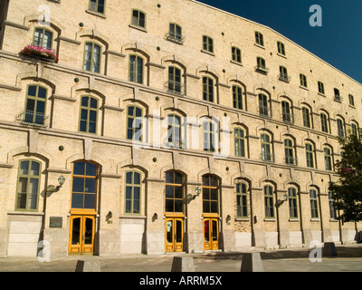 Un vieux bâtiment magnifiquement restauré dans la partie basse de la ville de Québec, Canada Banque D'Images