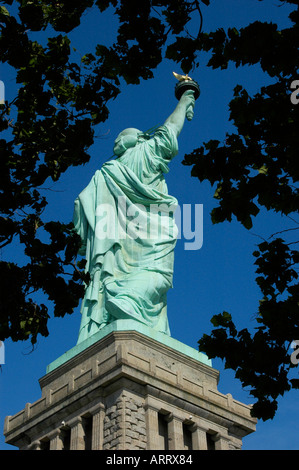 Statue de la liberté sur l'île Ellis New York City New York USA Banque D'Images