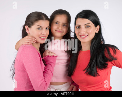 Portrait de deux femmes et un enfant Banque D'Images