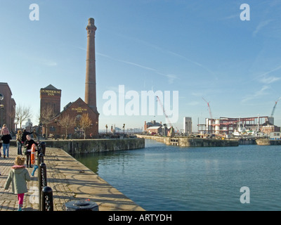 La chambre de pompage, Public House, Canning Dock, Liverpool Banque D'Images