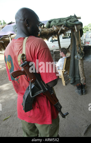 Médecins sans frontières et le HCR aide les réfugiés de la République centrafricaine dans les camps du Tchad Banque D'Images