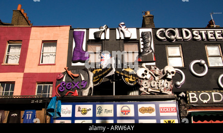 Boutiques d'amorçage à Camden Town Londres NW1 Banque D'Images