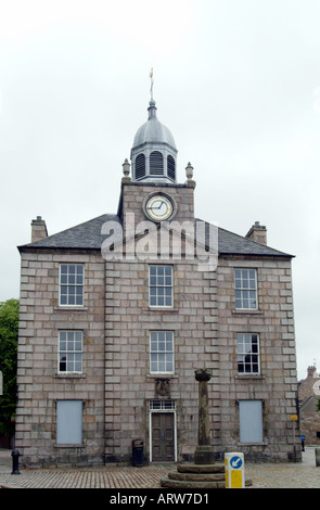 Maison de ville dans le vieux Aberdeen Scotland Banque D'Images