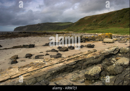 Photo de paysage de la côte et la plage de Kildonan sur l'île d'Arran Banque D'Images