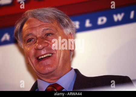 Sir Bobby Robson angleterre ex manager de football football Newcastle barcelone Banque D'Images