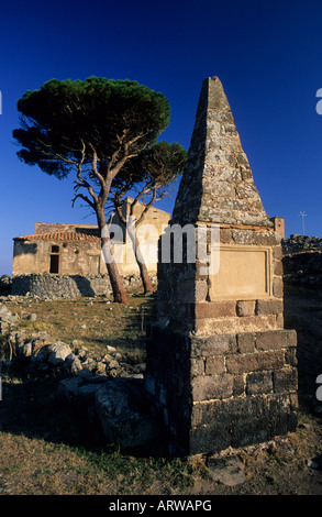 Ex prison, l'île de Capraia, Toscane, Italie Banque D'Images