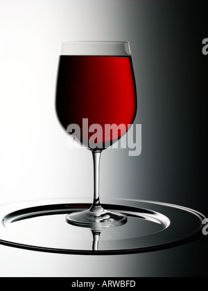 Verre de vin rouge Banque D'Images