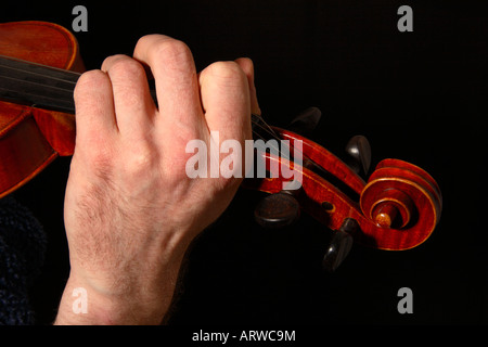 Au violon, Close up. Banque D'Images