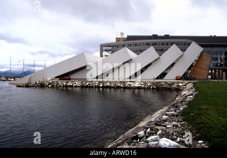 Situé à Polaria au port de Hammerfest Norvège Banque D'Images