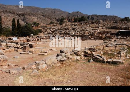 Crète l'ancien palais de Kato Zakros Banque D'Images