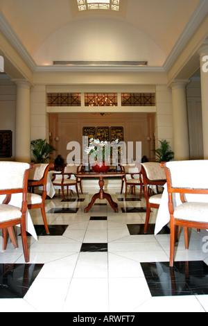 Intérieur de l'hôtel Strand, Rangoon (Yangon), la Birmanie (Myanmar,,) Banque D'Images