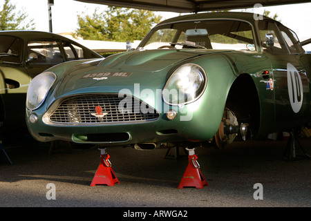 1962 Aston Martin DB4 GT Zagato à Goodwood Revival, Sussex, UK Banque D'Images