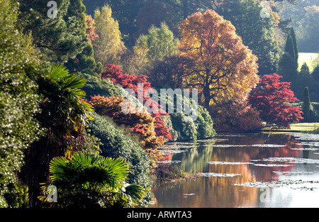 Automne glorieux des teintes de couleur feuilles à Sheffield Park Gardens près de Haywards Heath East Sussex Banque D'Images