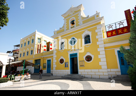 Chapelle Saint François Xavier sur Coloane Island à Macao Banque D'Images