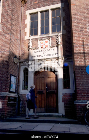 Laboratoire de Chimie Physique Cambridge Banque D'Images