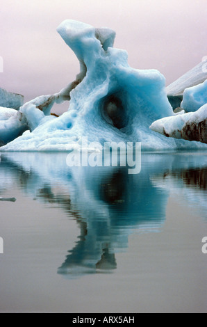 Des icebergs jokulsarlon Lagoon Iceland Banque D'Images