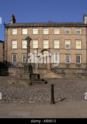 Le Musée de Lancaster Monkbar dans old town house et de l'ancienne maison de Witch Hunter Thomas Covell Banque D'Images