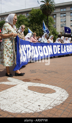 Mères de la Place de Mai, protester , Buenos Aires , Argentine Banque D'Images