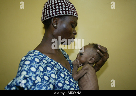 Le Nigeria, l'Afrique de l'Ouest a un nombre élevé d'habitants infectés par le VIH sida Banque D'Images