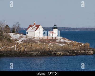 Phare de l'Île Curtis, de Camden Maine Banque D'Images