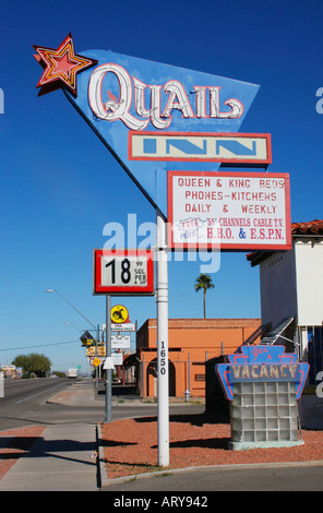 Quail Inn Motel à Tucson en Arizona Banque D'Images