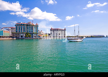 Caudan Waterfront, Port Louis, Ile Maurice Banque D'Images