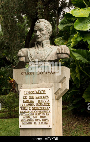 La statue de Simon Bolivar Funchal Madeira Portugal Europe de l'UE Banque D'Images