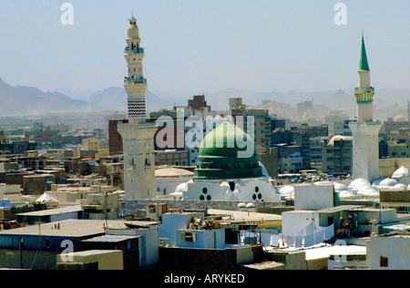 Mosquée de Médine Arabie Saoudite Prophètes Banque D'Images