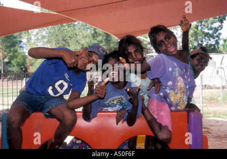 L'école maternelle Nguiu Bathurst communauté Tiwi Islands Banque D'Images