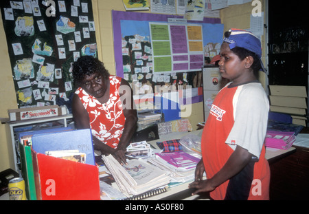 Tiwi Islands Nguiu Bathurst école primaire communautaire Banque D'Images