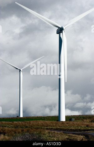 Droit dun Wind Farm, East Lothian, Scotland Banque D'Images