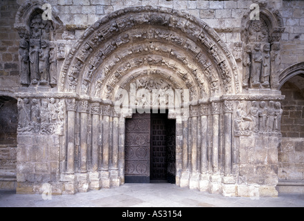 Estella, San Miguel Arcangel, Portal Banque D'Images