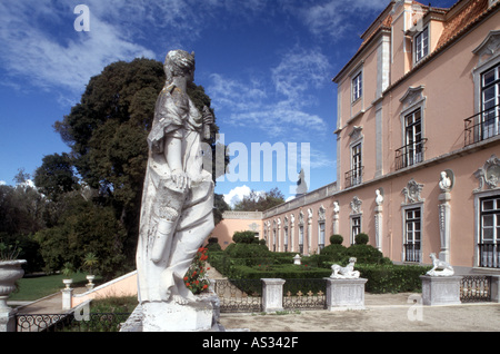 Oeiras, Barockgarten Palacio do Marques de Pombal, Skulpturen, ab 1737 Banque D'Images