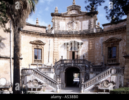 Bagheria, Villa Palagonia, Nord-Westansicht Banque D'Images