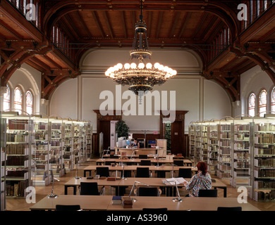 Halle, Franckesche Stiftungen, 'Rote Schule", Bibliothek, Lesesaal Banque D'Images