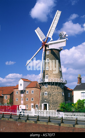 Maud Foster Moulin construit en 1819 dans la ville de Boston, Lincolnshire, Angleterre, Royaume-Uni Banque D'Images