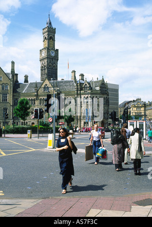 L'Hôtel de Ville, de Bradford, dans le West Yorkshire, Angleterre. Banque D'Images