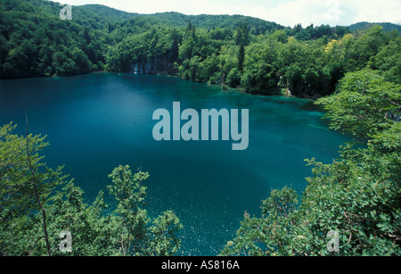 Patrimoine mondial de l'UNESCO, le parc national de Plitvice Lakes Banque D'Images