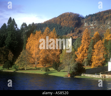 Rivière Tay et cathédrale de Dunkeld Perthshire Highlands écossais Ecosse Banque D'Images