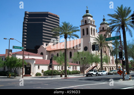 Basilique St Marys Centre-ville de Phoenix Arizona USA Banque D'Images