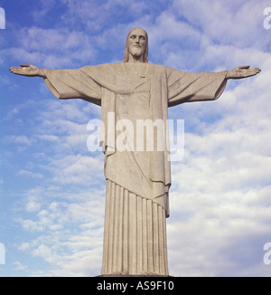 Statue du Christ rédempteur de la Rio de Janeiro Brésil Banque D'Images