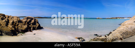 Arisaig Cove Retour de Loch nan Eilean Ceall Keppoch Ighe South Morar Scotland UK Europe Banque D'Images