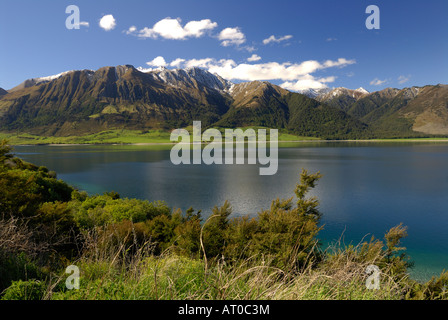 Lake Hawea dans l'île du sud de la Nouvelle-Zélande Banque D'Images