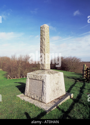 Les Pères Pèlerins obélisque commémoratif au havre sur le site de l'ancien Ruisseau, Nouvelle-Écosse Fishtoft, Lincolnshire Banque D'Images