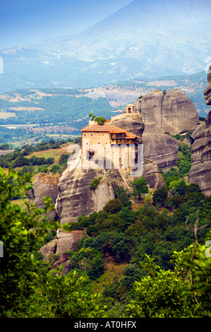 Le monastère Moni Agias Triados Monastère Sainte Trinité dans la région des météores en Grèce Banque D'Images