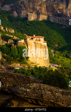 Le monastère Moni Agias Varvaras Rousanou dans la région des météores en Grèce Banque D'Images