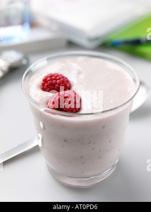 Smoothie aux framboises Banque D'Images