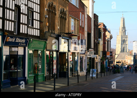 La ville de Gloucester city centre commercial Eastgate Street england uk go Banque D'Images